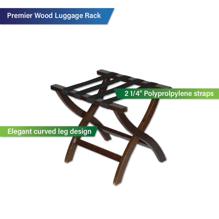 Central Specialties LTD Folding Wood Luggage Rack Wayfair